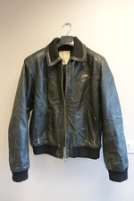 Oakwood vintage 90's men jacket leather cuir black size  XXL 2XL