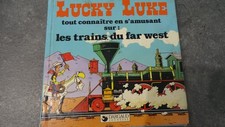 RARE BD LUCKY LUKE LES TRAINS