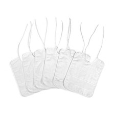 Lot de 6 bavoirs en pur coton