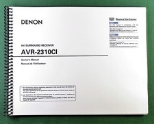 Denon AVR-2310CI Instruction