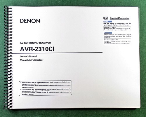 Denon avr 2310ci instruction - avr-2310ci,