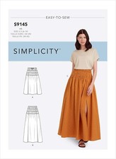 Simplicité 9145 Jupe Femme Patron De Couture Tailles 6-14 & 16-24 En 2 Longueurs