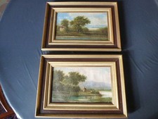 Paire de tableaux 19ième