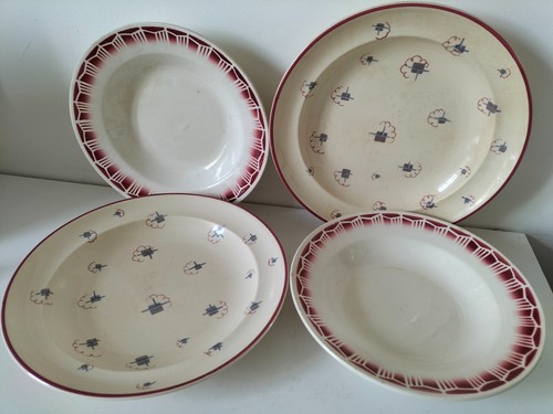 Assiettes creuses anciennes - 4,