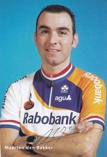 CYCLISME carte cycliste MAARTEN DEN BAKKER équipe RABOBANK