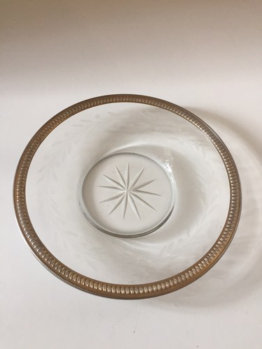 Belle assiette cristal - , bordure