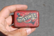 Ancienne Boite Tôle Lithographiée Rustine Pneu Vélo Tin box