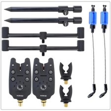 Matériel Pêche Carpe Ensemble Alarme Morsure Canne Support Dosette Bâton