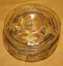 Boite ancienne verre décor de
