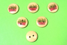 LOT 6 BOUTONS BOIS : rond