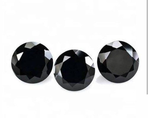Onyx noir naturel - rond, coupe