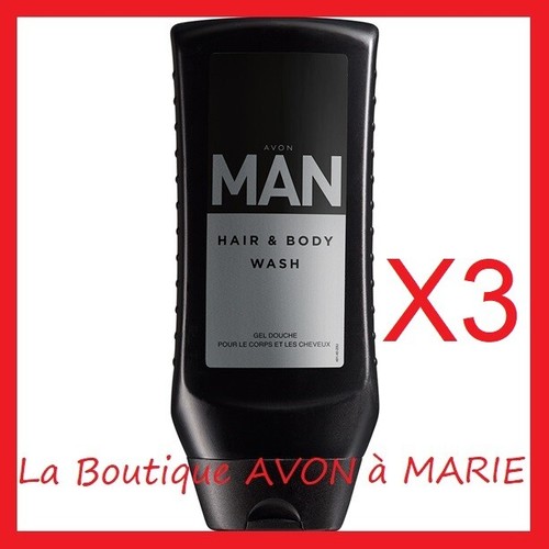 Man gel shampoing douche - 3x,