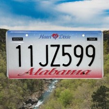 Plaque immatriculation US Alabama