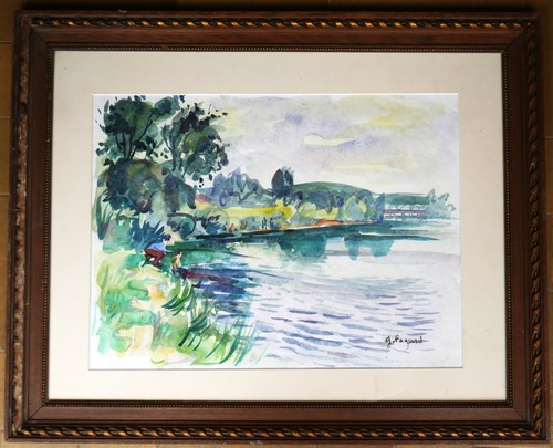 Grand tableau aquarelle - grand, de