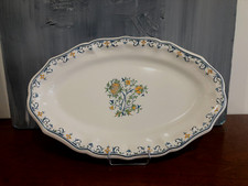 GRAND PLAT OVALE  EN FAÏENCE