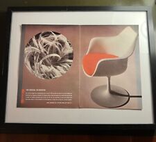 Affiche Ancienne Design Encadrée A3 Eero Saarinen Tulip Armchair  knoll Space