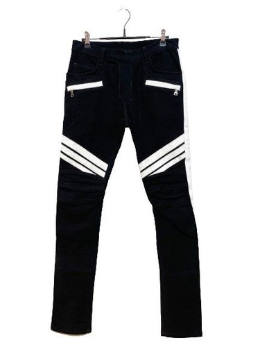 Balmain black suede jeans - black,