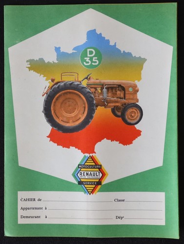 Protège cahier tracteur - protège,