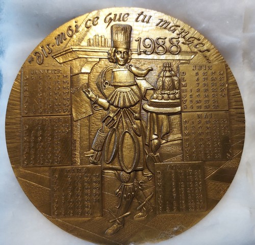 Médaille calendrier 1988 - calendrier, en