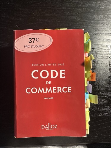 Dalloz code commerce - de,