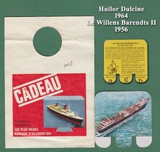 Huilor Dulcine 1964, tôle vernie, le Willem Barendts II 1956, en sachet ouvert