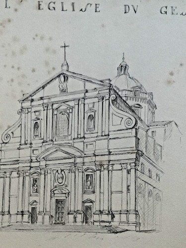 Tableau ancien encre - , rome