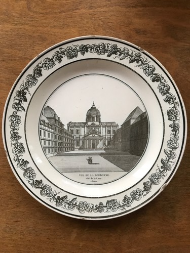 Assiette faïence creil - faïence,
