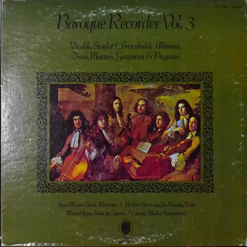 Baroque recorder vol 3 - lp,