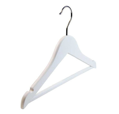 Cintres bois blanc mat pour - bois,