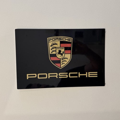 Plaque métal porsche - plaque,