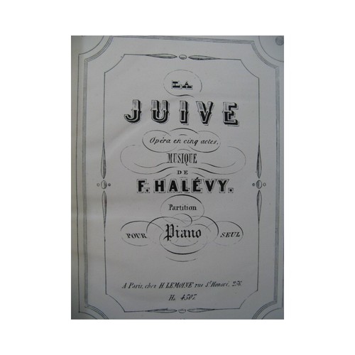 Halévy juive opéra - la,