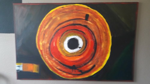 Peinture abstraite acrylique