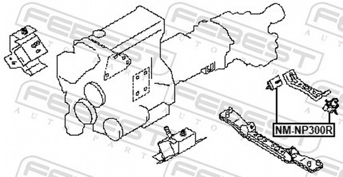Febest support moteur arrière - febest,