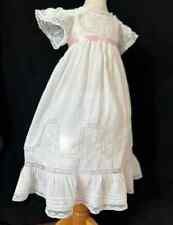 Fine Vintage French Dress for Toddler with Lace and Embroidery