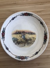 Très Rare Ancienne Assiette SARREGUEMINES OBERNAI U&Cie