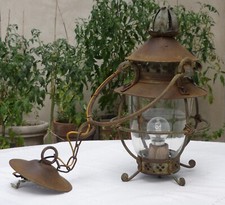 Lanterne 1900 en fer forgé -
