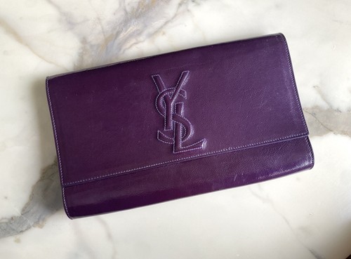 Pochette cuir vernis belle - pochette,
