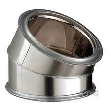coude à 45 d155 galva inox
