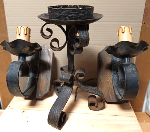 Rare ensemble bougeoir sur - ensemble,