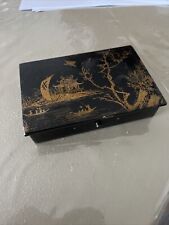 Ancienne Boite Bois Japonaise Cigarette Vintage