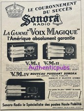 PUBLICITE SONORA RADIO VOIX