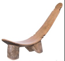 Siège  africain ancien Lobi  (Burkina Faso)