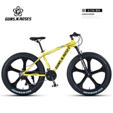 5-Blade Magnesium Aluminum Alloy Integrated Wheel 26 Inch Fat Tire Mountain Bike