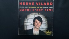 HERVE VILARD  POCHETTE 45 TOURS SANS LE DISQUE CAPRI C'EST FINI MERCURY 152037