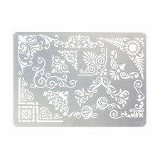 Plaque en acier pour dessins sur cuir avec pyrograveur - COINS - Ivan