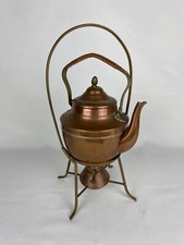Magnifique Samovar ancien en cuivre / Théière Antique en cuivre avec réchaud 
