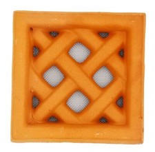 Grille d'aération Claustra terre cuite - 13x13 cm (Rouge)