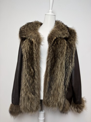 Manteau cuir avec - cuir,