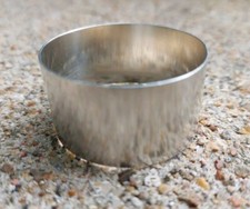 Rond de serviette moderne en argent massif 800/1000 Allemagne Non Gravé Uni Mat