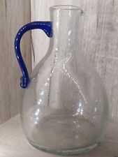 Pichet  Carafe  en Cristal Bullé Daum France  Croix de Lorraine Ancien.